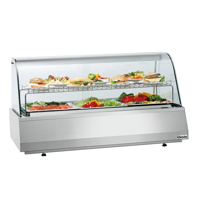 Bartscher - Bartscher Kalte Theke 3/1GN, Rundglas - GastroDeals