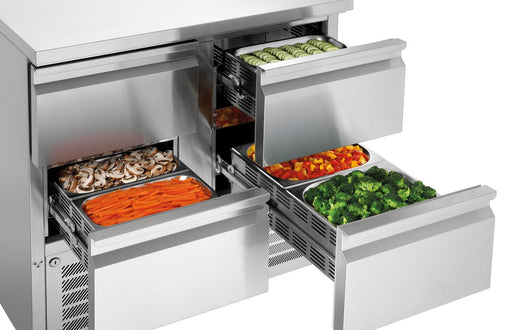 Bartscher - Bartscher Mini-Kühltisch 900S4 - GastroDeals
