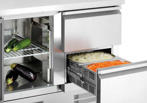 Bartscher - Bartscher Mini-Kühltisch 900T1S2 - GastroDeals