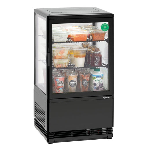 Bartscher - Bartscher Mini-Kühlvitrine 58L-SW - GastroDeals