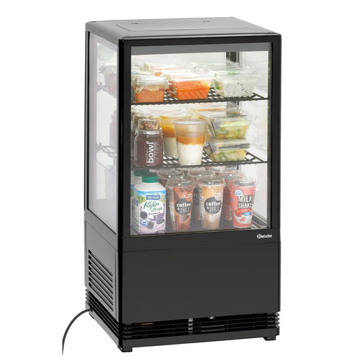 Bartscher - Bartscher Mini-Kühlvitrine 58L-SW - GastroDeals