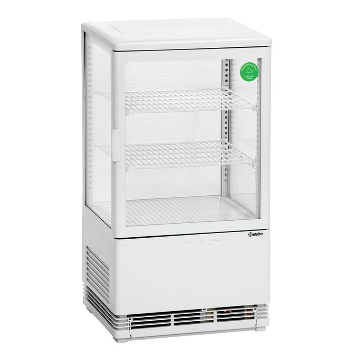 Bartscher - Bartscher Mini Kühlvitrine 58L, weiß - GastroDeals