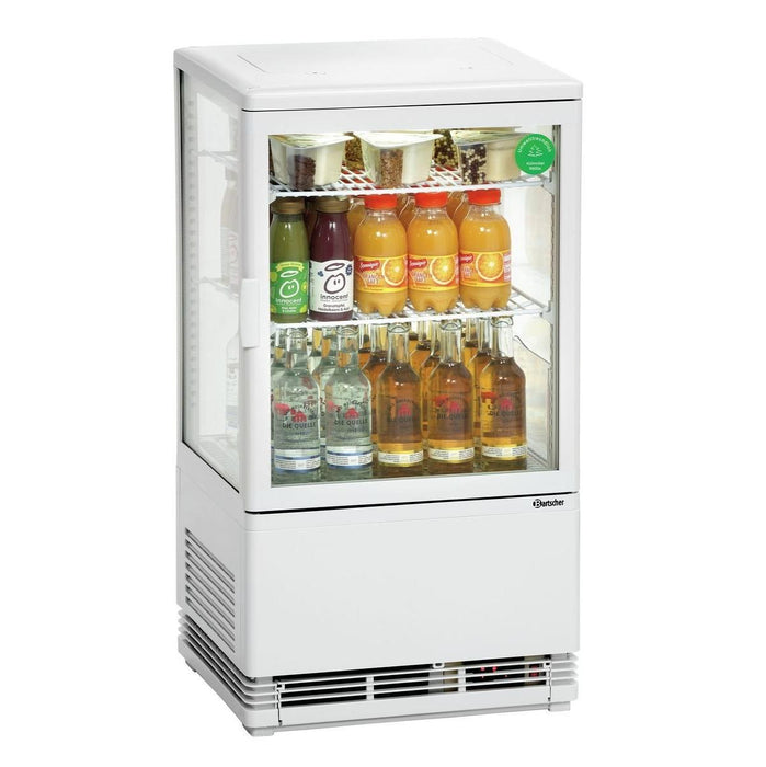 Bartscher - Bartscher Mini Kühlvitrine 58L, weiß - GastroDeals