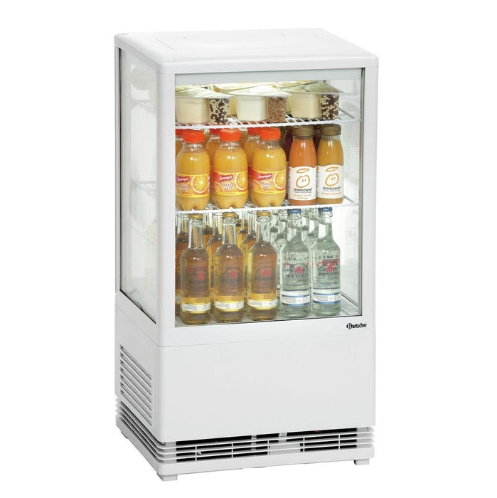Bartscher - Bartscher Mini Kühlvitrine 58L, weiß - GastroDeals
