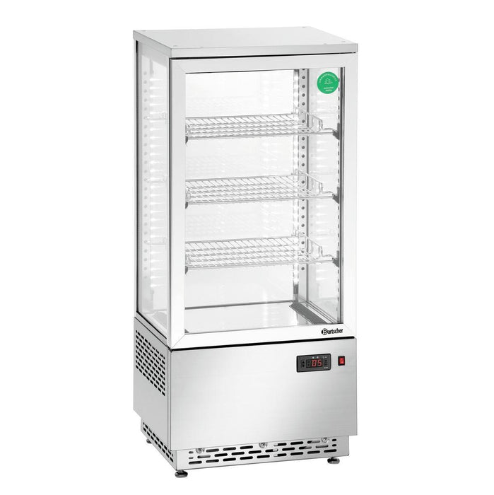 Bartscher - Bartscher Mini-Kühlvitrine 78L, Edelstahl - GastroDeals