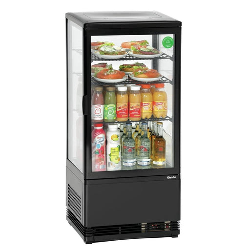 Bartscher - Bartscher Mini-Kühlvitrine 78L, schwarz - GastroDeals