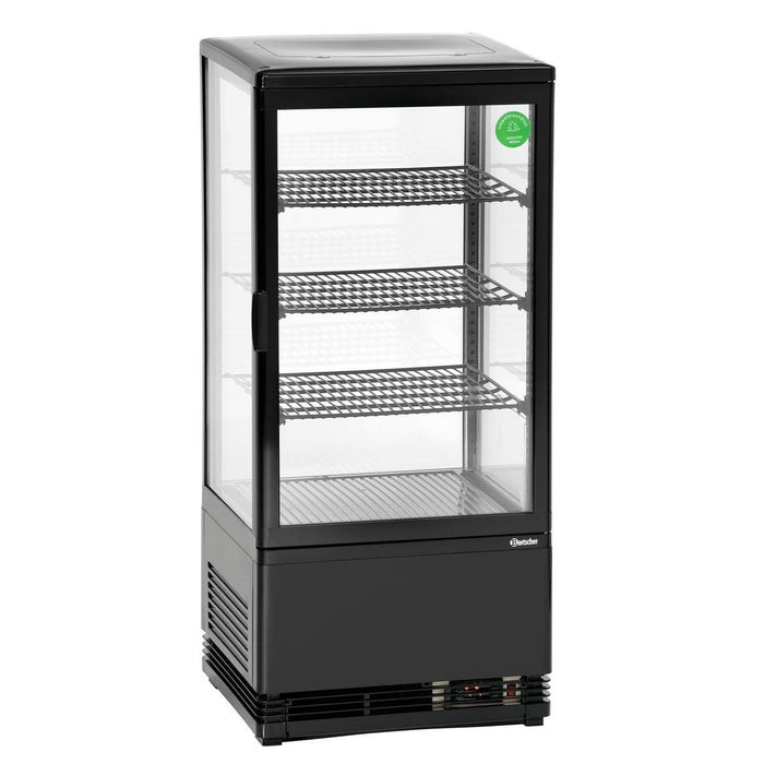 Bartscher - Bartscher Mini-Kühlvitrine 78L, schwarz - GastroDeals
