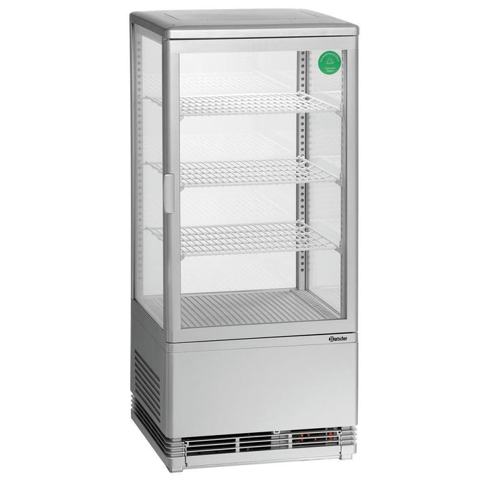 Bartscher - Bartscher Mini-Kühlvitrine 78L, silber - GastroDeals