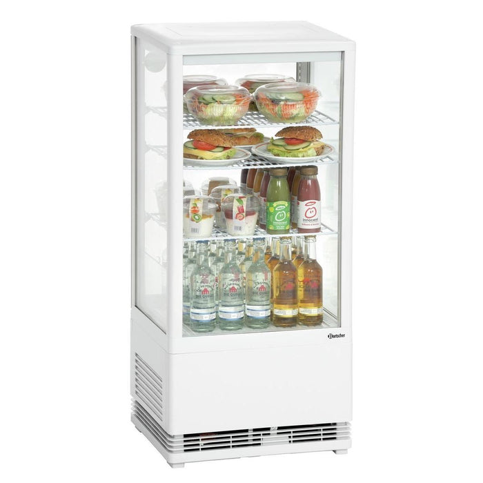 Bartscher - Bartscher Mini-Kühlvitrine 78L, weiß - GastroDeals