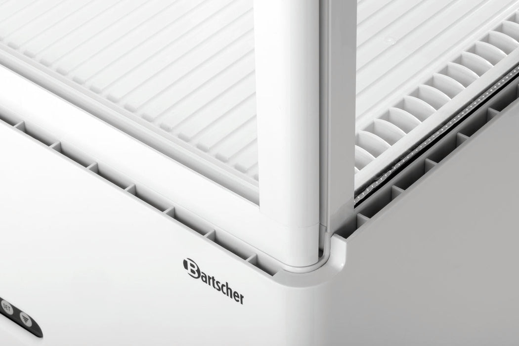 Bartscher - Bartscher Mini-Kühlvitrine 78L-WE/L - GastroDeals