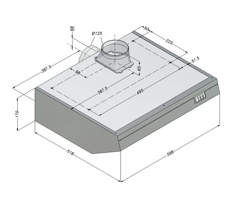 Bartscher - Bartscher Novy Dunstabzugshaube, B600, CNS - GastroDeals