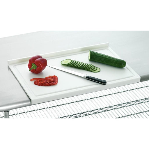 Bartscher - Bartscher Schneidbrett PE, Stopperkante, ws. - GastroDeals