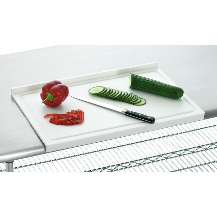 Bartscher - Bartscher Schneidbrett PE, Stopperkante, ws. - GastroDeals