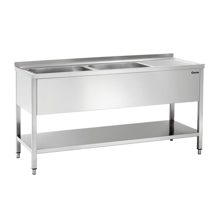 Bartscher - Bartscher Spüle 700, B 1600, 2 Becken LI - GastroDeals