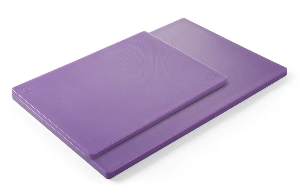 Schneidbretter HACCP - Violett, 450x300x13 mm, HDPE, Spülmaschinengeeignet - HENDI