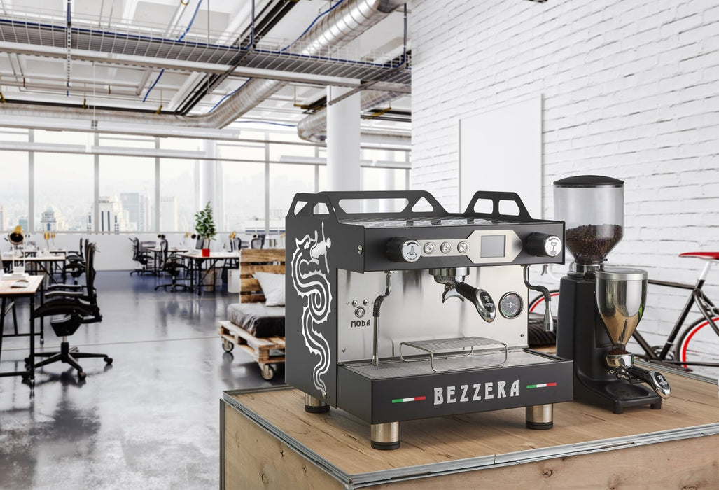 Bezzera - Bezzera Moda Pid Display 1-Gruppig matt schwarz - GastroDeals