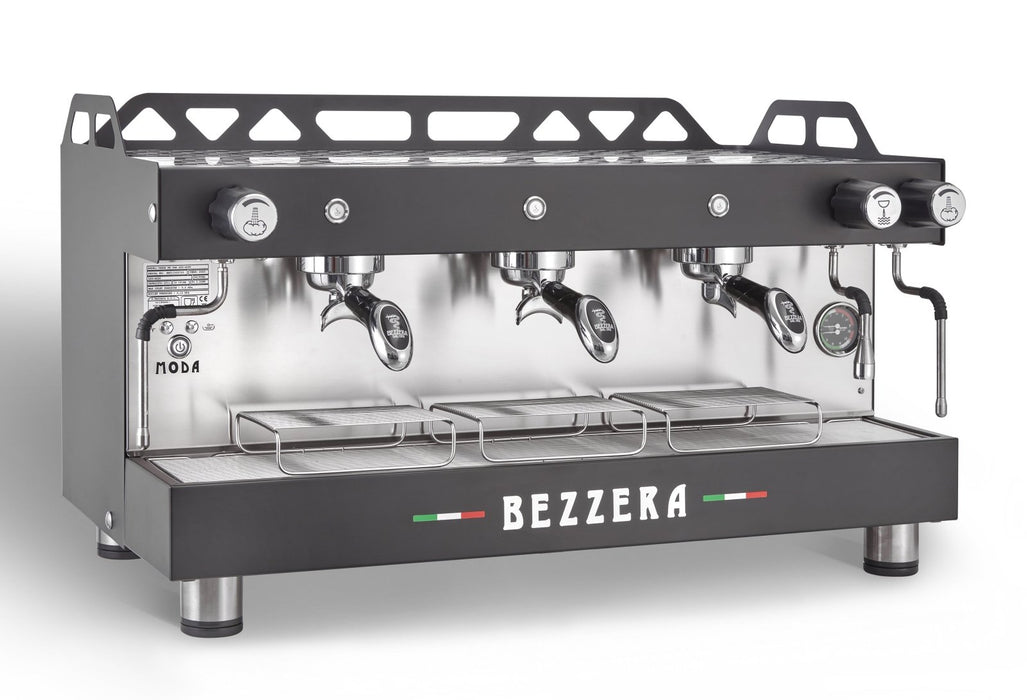 Bezzera - Bezzera Moda PM 3-Gruppig matt schwarz - GastroDeals