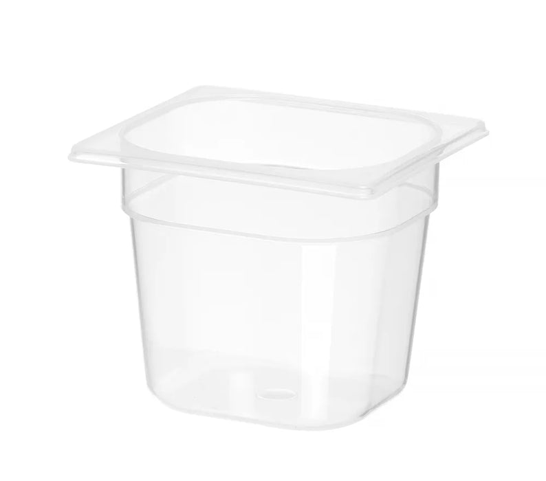Gastronorm-Behälter 1/6 Profi Line - Transparent, 2,4L, 176x162x150 mm, PP - HENDI