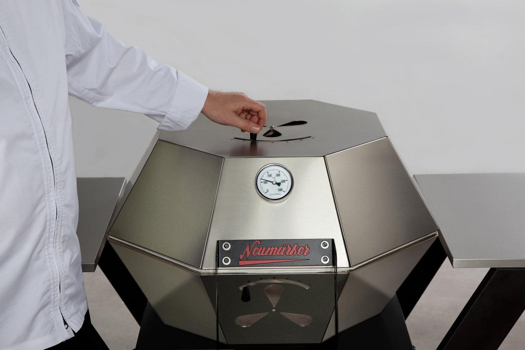 Diamant Grill - Grill - Edelstahl, Ø 64 cm, Deckelthermometer, Aschewanne - Diamant Grill - GastroDeals