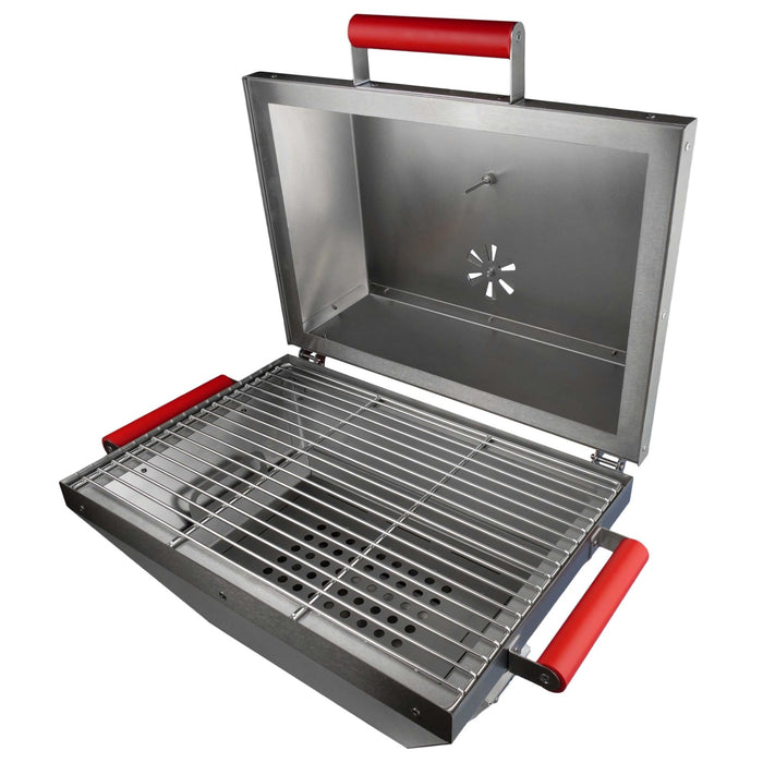 Diamant Grill - Grill mini2go - Mobiler Grill, Elektrische Lüftereinheit, Edelstahl, 620x470x400 mm - Diamant Grill - GastroDeals