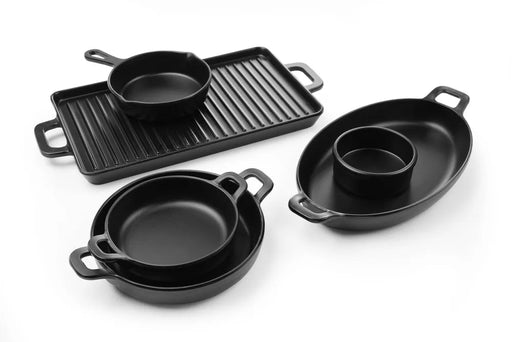 Fine Dine - Fine Dine Miniatur-Pfanne, oval, 263x140x(H)37mm - GastroDeals