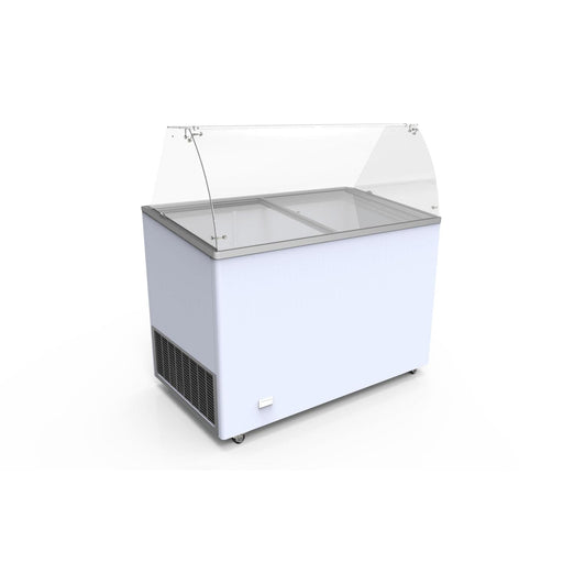 gel - o - mat - Eiscreme Vitrine Venus 36 - für 10 Eisschalen, Gebogenes Glas, LED - Beleuchtung - gel - o - mat - GastroDeals