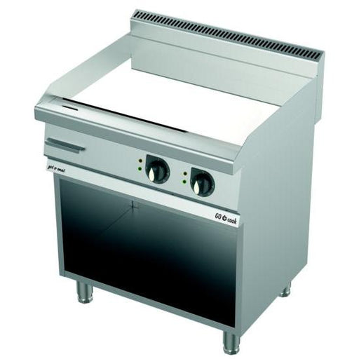 gel - o - mat - Elektrische Grillplatte GO Cook 700 GF8070EC - 80 cm, Hart - Verchromt, Glatt, mit Unterbau - gel - o - mat - GastroDeals