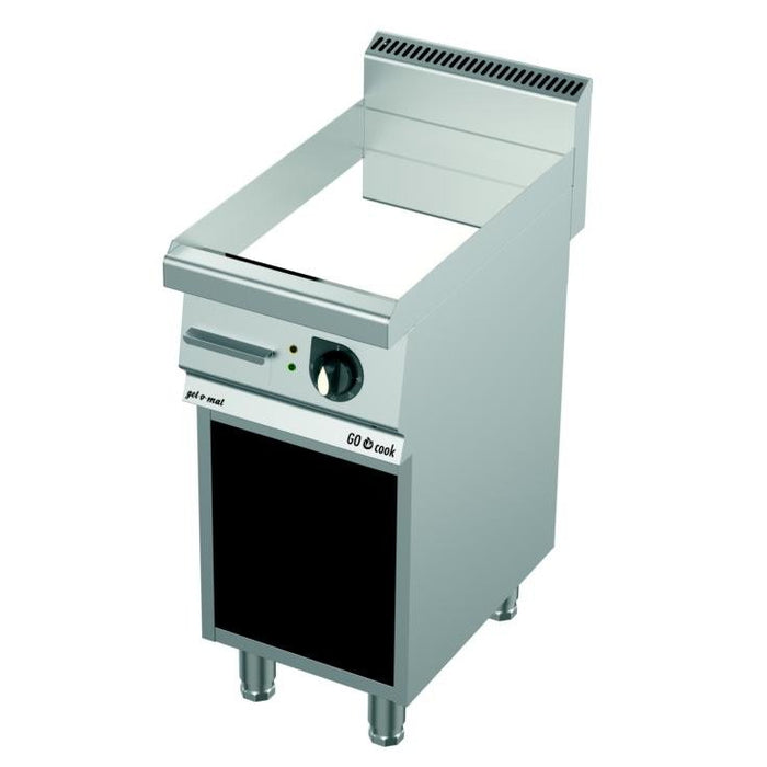 gel - o - mat - Elektrische Grillplatte GO Cook 700 - Hart - Verchromt, Glatt, 40 cm, mit Unterbau - gel - o - mat - GastroDeals