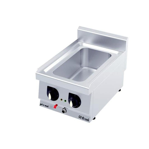 gel - o - mat - Elektro Bain - Marie Serie 600 - 40 cm, Edelstahl, Thermostat, Wasserablauf - gel - o - mat - GastroDeals