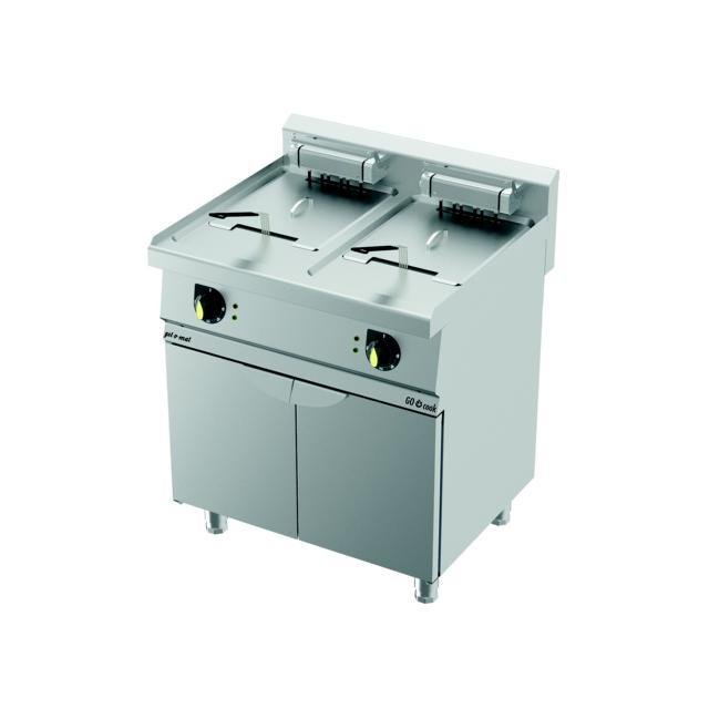 gel - o - mat - Elektro - Fritteuse Serie 700 - 80 cm, 2 Becken à 13 Liter, 18,0 kW - gel - o - mat - GastroDeals
