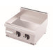 gel - o - mat - Elektro - Griddelplatte Serie 600 - 60 cm, Verchromt, Gerillt, Fettauffangschale - gel - o - mat - GastroDeals