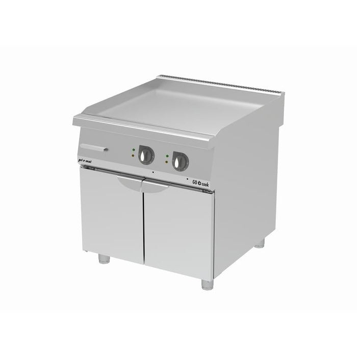 gel - o - mat - Elektro Griddle - Platte Serie 900 - 80 cm, Edelstahl, 9,4 kW, mit Unterbau - gel - o - mat - GastroDeals