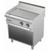 gel - o - mat - Elektro Grillplatte Serie 700 - Hart - Verchromt, Gerillt, 80 cm, mit Unterbau - gel - o - mat - GastroDeals