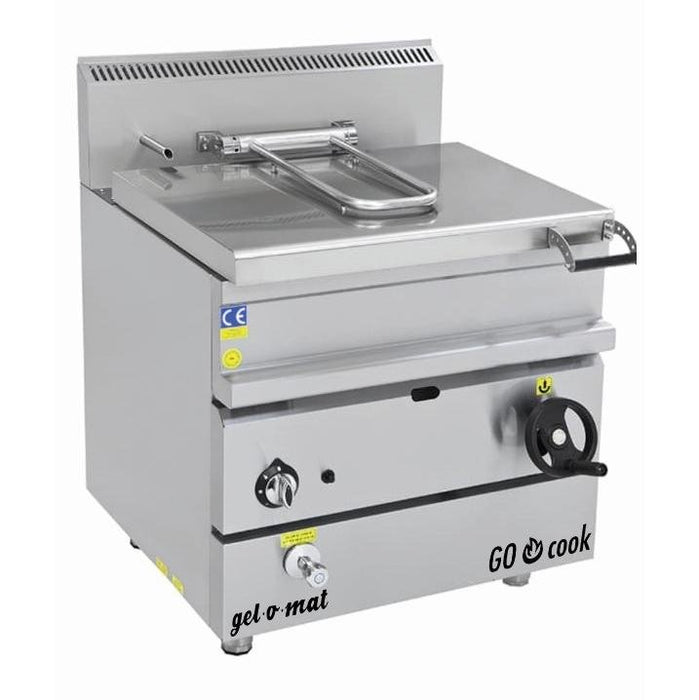 gel - o - mat - Elektro Kippbratpfanne Serie 700 - 80 cm, 8,7 kW, Edelstahl, 55 Liter - gel - o - mat - GastroDeals