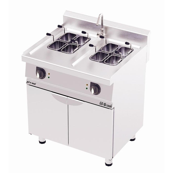 gel - o - mat - Elektro Nudelkocher Serie 700 - 2 Becken 12 Liter, Unterbau, 80 cm, 9,0 kW - gel - o - mat - GastroDeals