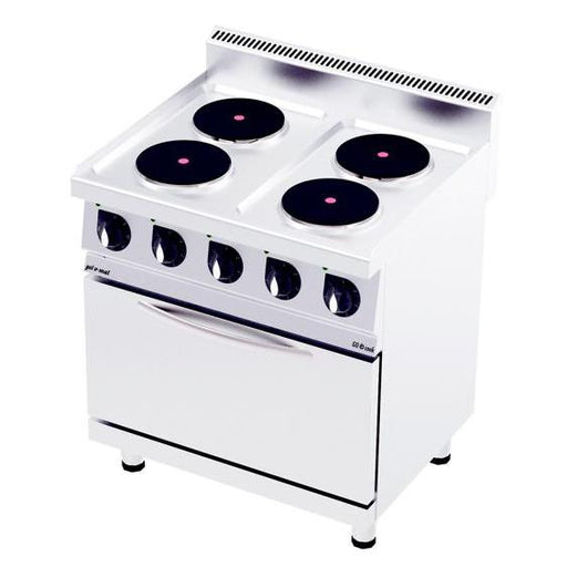 gel - o - mat - Elektroherd Serie 700 - 4 Platten, Heißluft - Backofen, 80 cm, 13,9 kW - gel - o - mat - GastroDeals