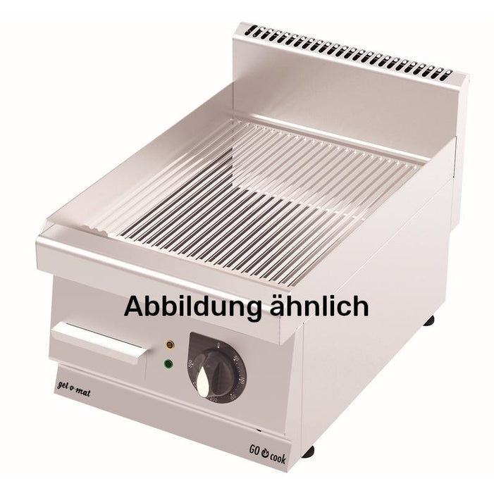gel - o - mat - Gas Griddle - Platte Serie 600 - Verchromt, Gerillt, 40 cm, 4,6 kW - gel - o - mat - GastroDeals