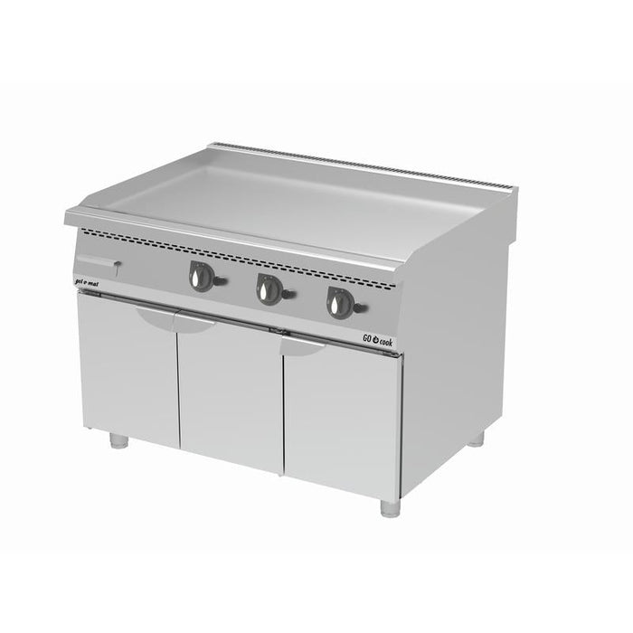 gel - o - mat - Gas Griddle - Platte Serie 900 - 120 cm, Glatte Edelstahlplatte, 21,0 kW - gel - o - mat - GastroDeals