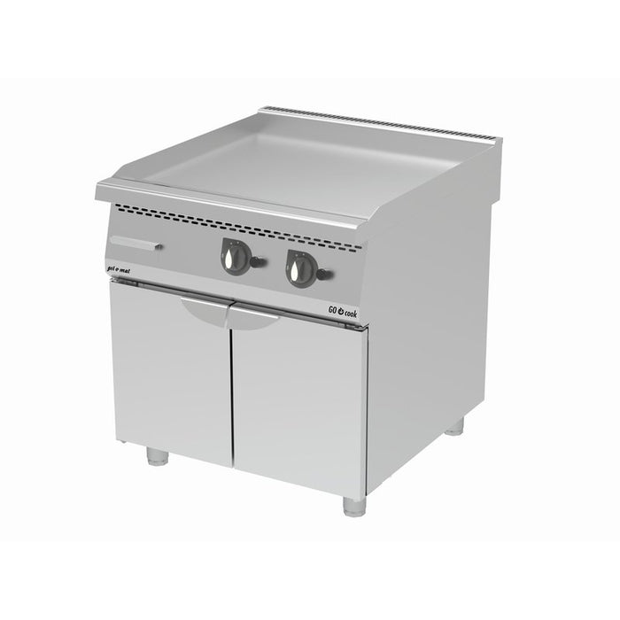 gel - o - mat - Gas Griddle - Platte Serie 900 - 80 cm, Unterbau Edelstahl, 14,0 kW - gel - o - mat - GastroDeals