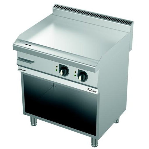gel - o - mat - Gas Grillplatte mit Unterbau - Edelstahl, Glatt, 80 cm, 10,4 kW - gel - o - mat - GastroDeals