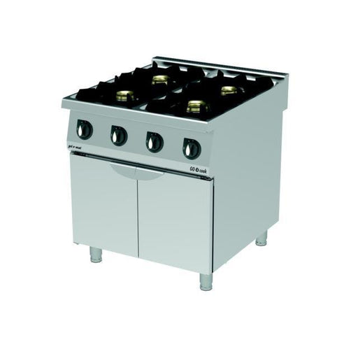gel - o - mat - Gas - Tischherd Serie 900 - 4 Brenner, 80 cm, 30,0 kW, Unterbau - gel - o - mat - GastroDeals