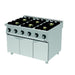 gel - o - mat - Gas - Tischherd Serie 900 - 6 Brenner, 120 cm, 45,0 kW, Unterbau - gel - o - mat - GastroDeals
