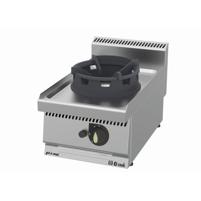 gel - o - mat - Gas Wok - Herd Serie 700 - 1 Brenner, 40 cm, 10,5 kW, mit Unterbau - gel - o - mat - GastroDeals