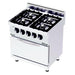 gel - o - mat - Gasherd Serie 700 - 4 Flammen, 80 cm, mit Elektro - Heißluft - Backofen, 36 kW - gel - o - mat - GastroDeals