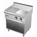 gel - o - mat - gel - o - mat Elektro Grillplatte Serie 700, 80 cm mit Unterbau Edelstahl halb glatt - halb gerillt - GastroDeals