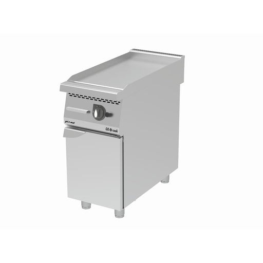 gel - o - mat - gel - o - mat Gas Griddle - Platte Serie 900, 40 cm mit Unterbau Edelstahl Glatt 7,0 KW - GastroDeals