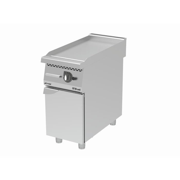 gel - o - mat - gel - o - mat Gas Griddle - Platte Serie 900, 40 cm mit Unterbau Edelstahl Glatt 7,0 KW - GastroDeals