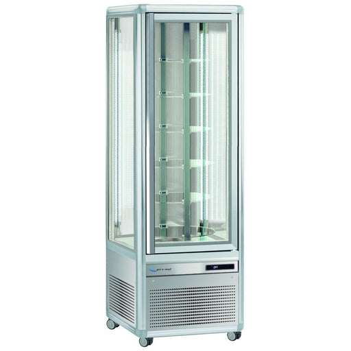 gel - o - mat - Glas Kühlvitrine Wien 351 G - 5 Gitterböden, 450x450 mm, 350 L, LED - Beleuchtung - gel - o - mat - GastroDeals