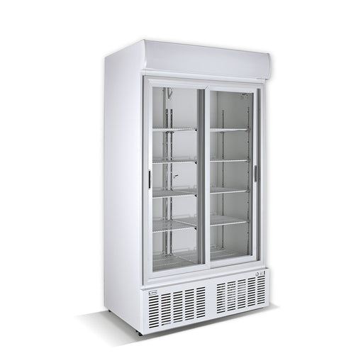 gel - o - mat - Kühlschrank CRS 930 - Glastüren, 1010 Liter, Weiß, 110 cm - gel - o - mat - GastroDeals