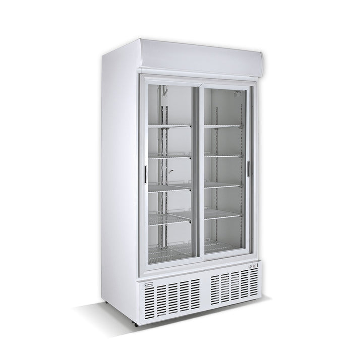 gel - o - mat - Kühlschrank CRS 930 - Glastüren, 1010 Liter, Weiß, 110 cm - gel - o - mat - GastroDeals